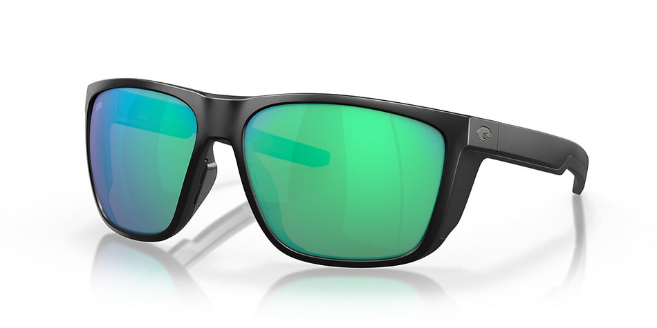 Costa Ferg XL Sunglasses - Matte Black / Green Mirror 580G