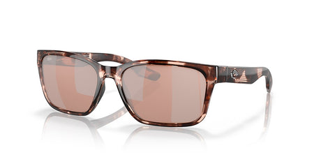 Costa Del Mar Palmas Polarized Sunglasses - Coral Tortoise / Copper Silver Mirror 580P