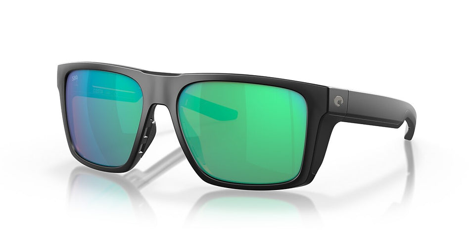 Costa Lido Sunglasses - Matte Black / Green Mirror 580G