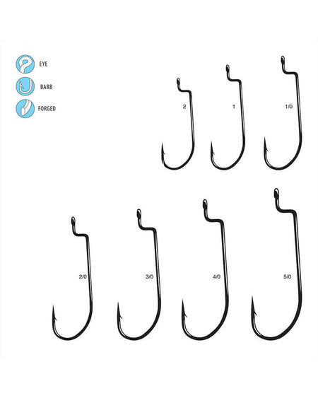 Gamakatsu Offset Shank O'Shaughnessy Bend Worm Hook