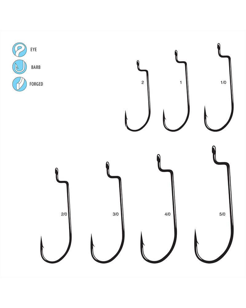 Gamakatsu Offset Shank O'Shaughnessy Bend Worm Hook