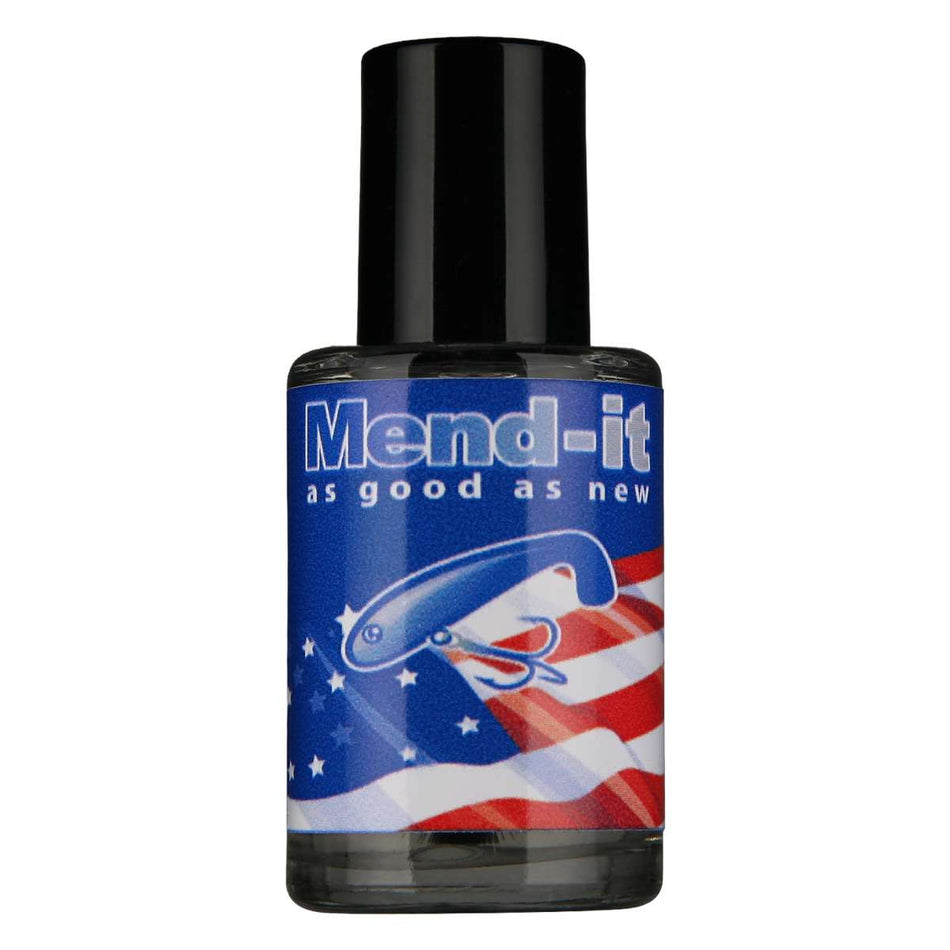 MEND-IT! SOFT BAIT GLUE 1OZ GLASS BOTTLE  - Copperstate Tackle