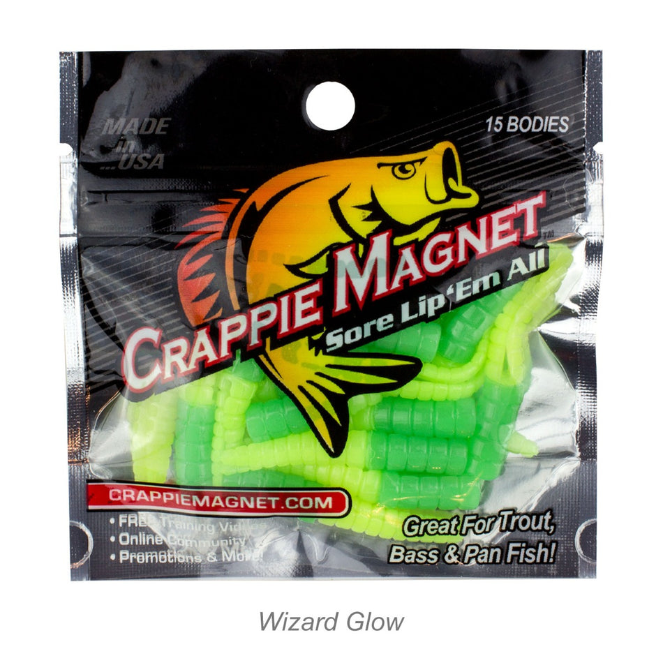 Leland's Lures Crappie Magnet 15-Piece Body Pack