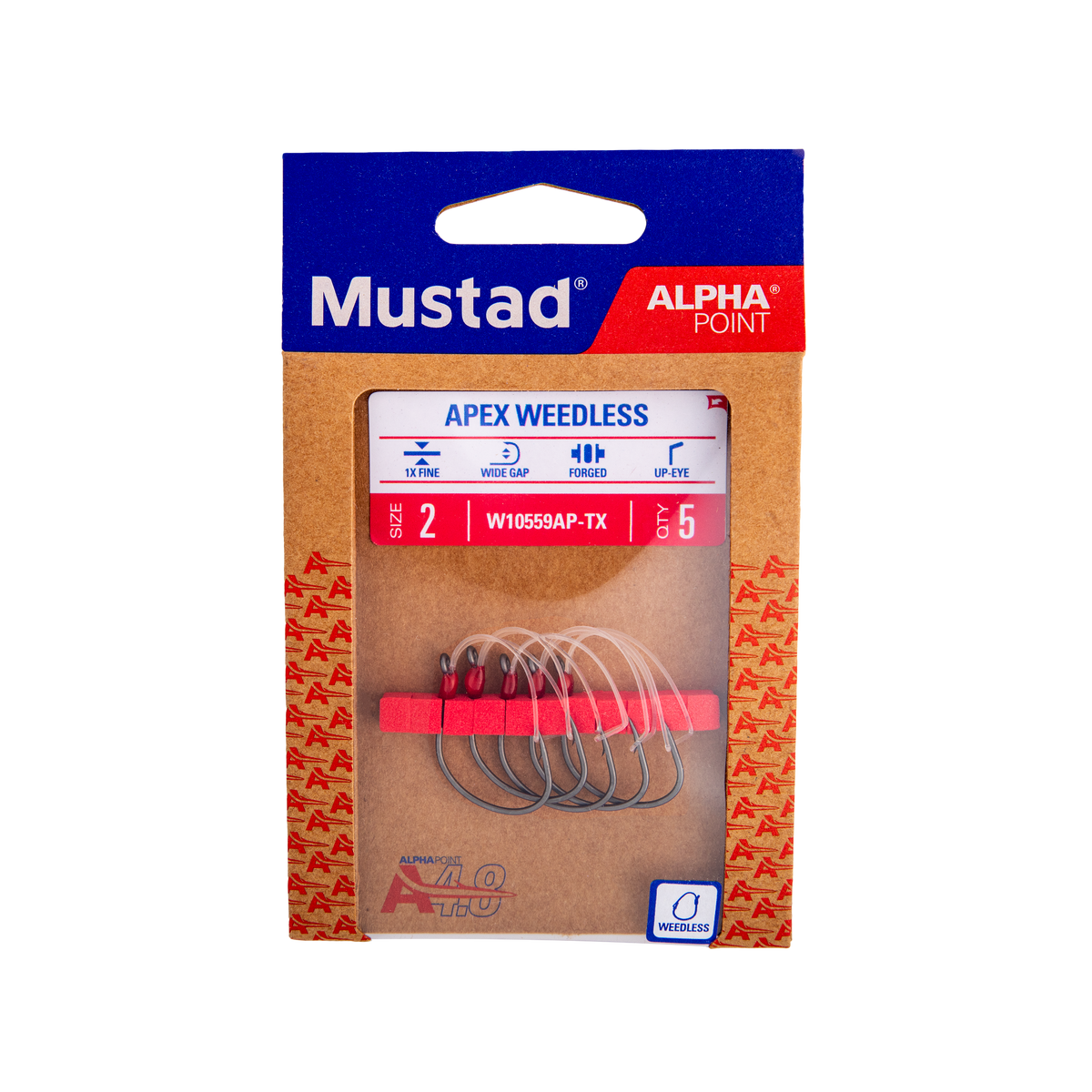 Mustad Apex Weedless Dropshot Hook