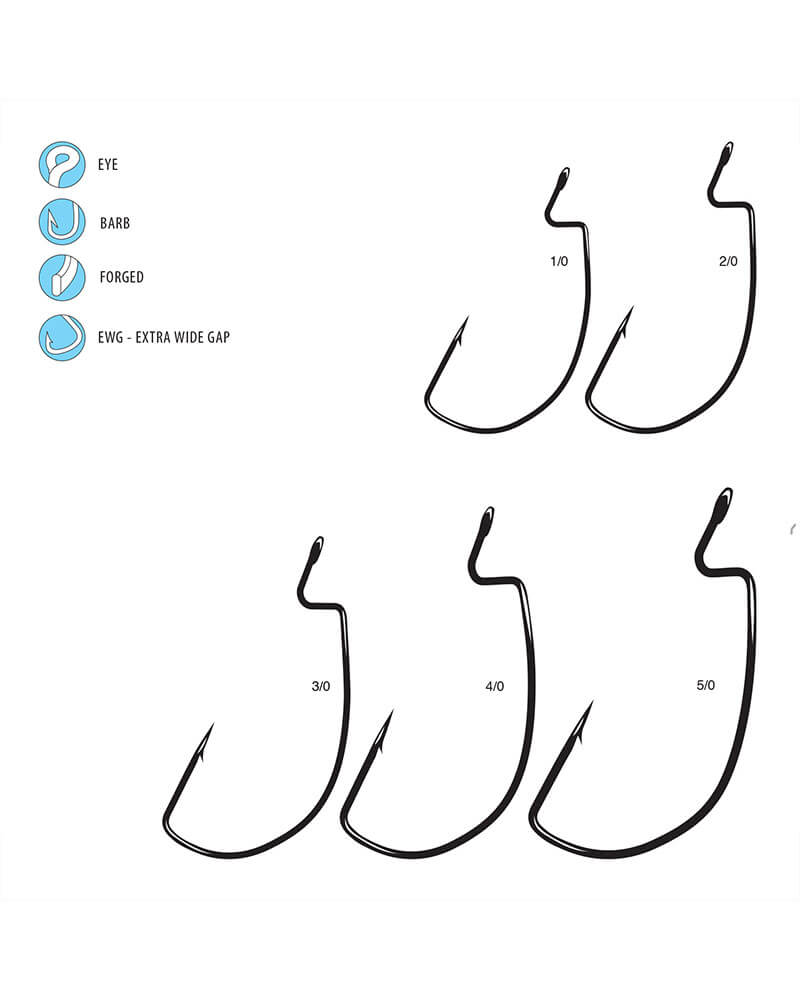 Gamakatsu Deep Throat Wide Gap Worm Hook