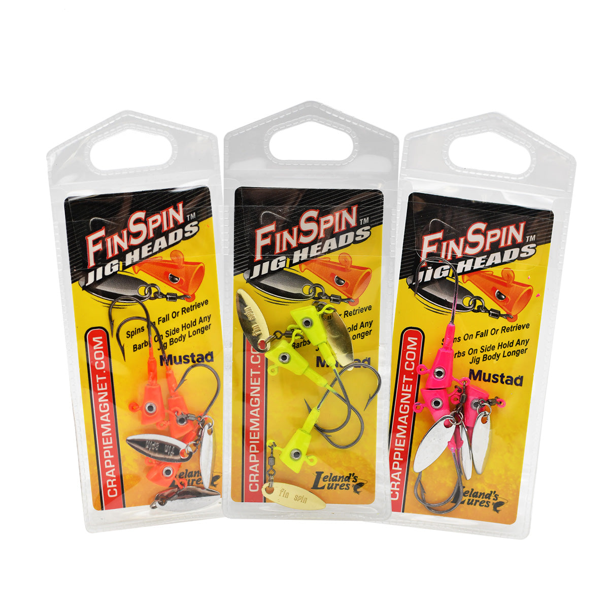 Leland Lures Crappie Magnet Fin Spin 3 Pack
