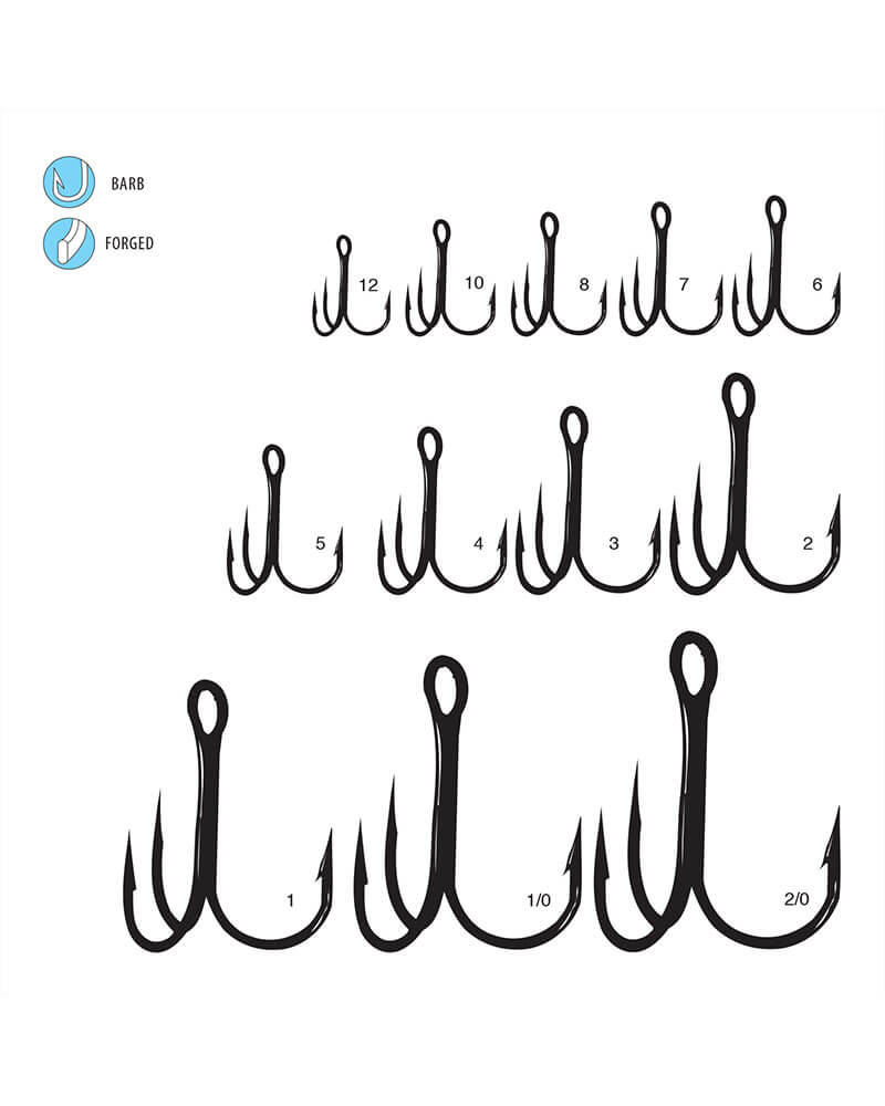 Gamakatsu Round Bend Treble Hook 25 Pack