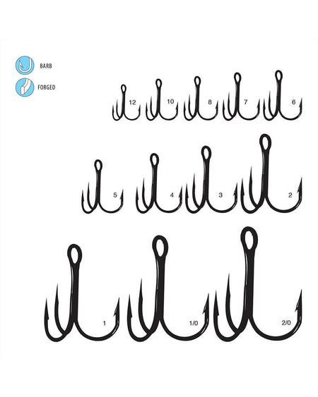 Gamakatsu Round Bend Treble Hook 25 Pack
