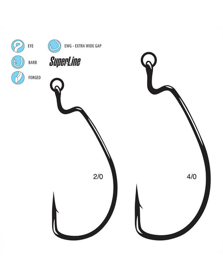 Gamakatsu Superline EWG Worm Hook with Ring