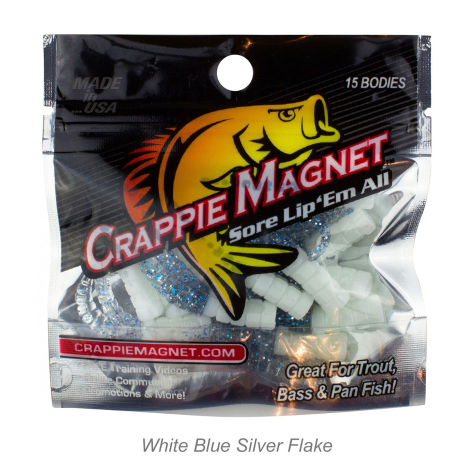 Leland's Lures Crappie Magnet 15-Piece Body Pack