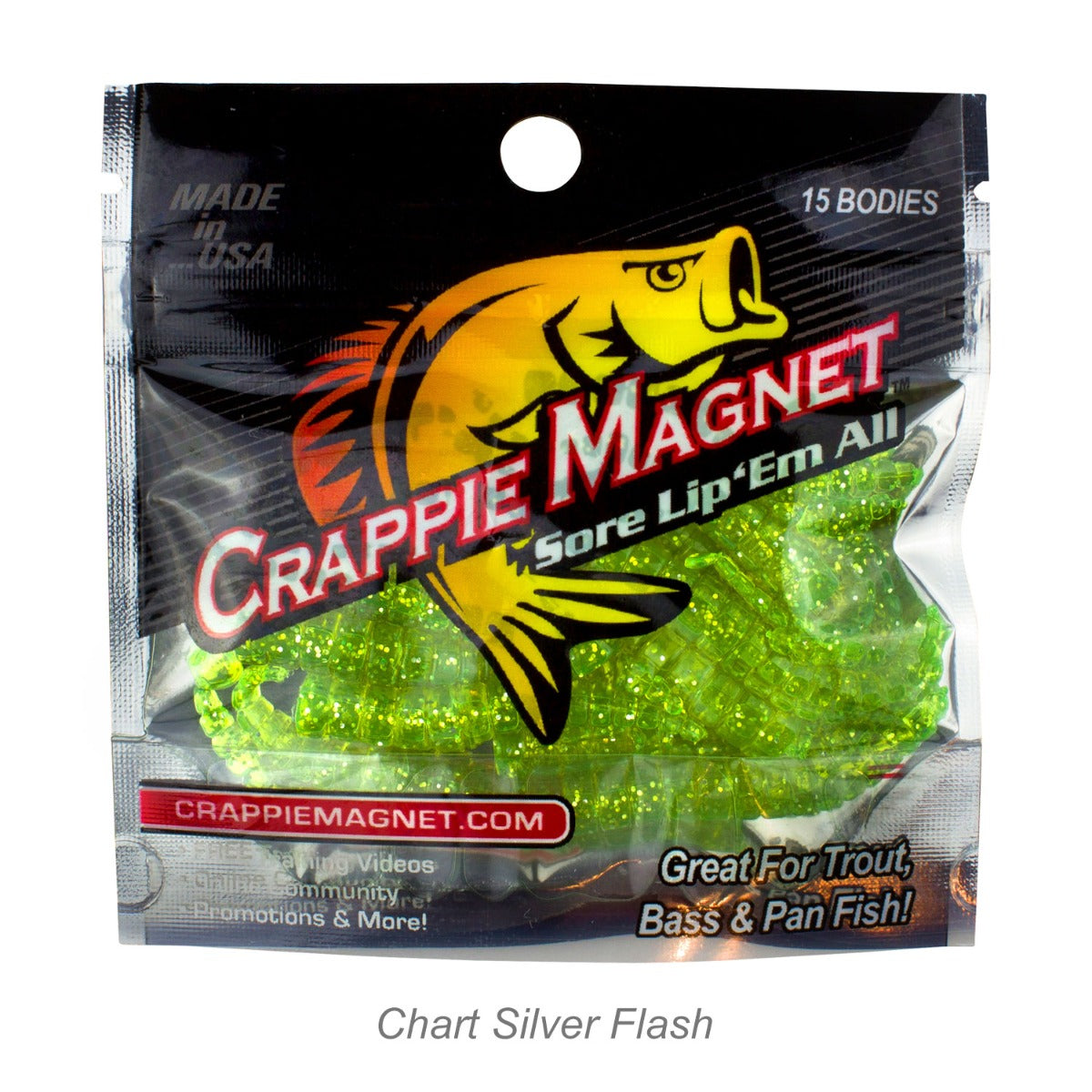 Leland's Lures Crappie Magnet 15-Piece Body Pack