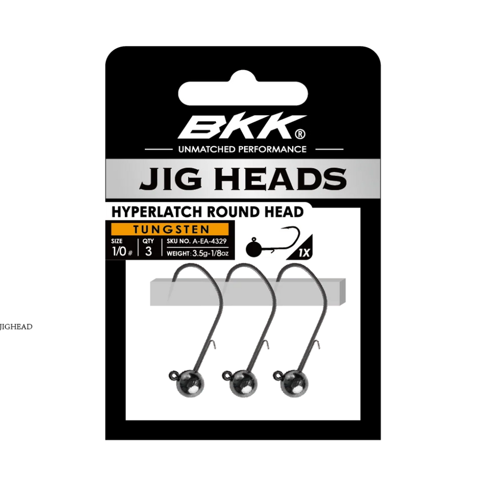 BKK Hyperlatch Round Head Tungsten Jigheads
