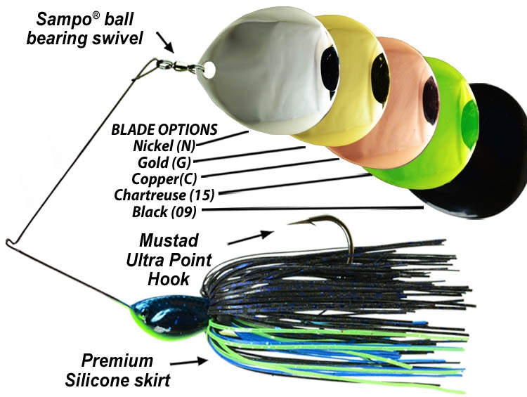 Picasso Lures Night Time Thumper Spinnerbait