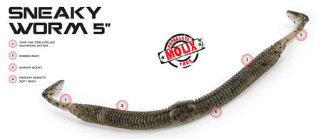 Molix Sneaky Worm 5"