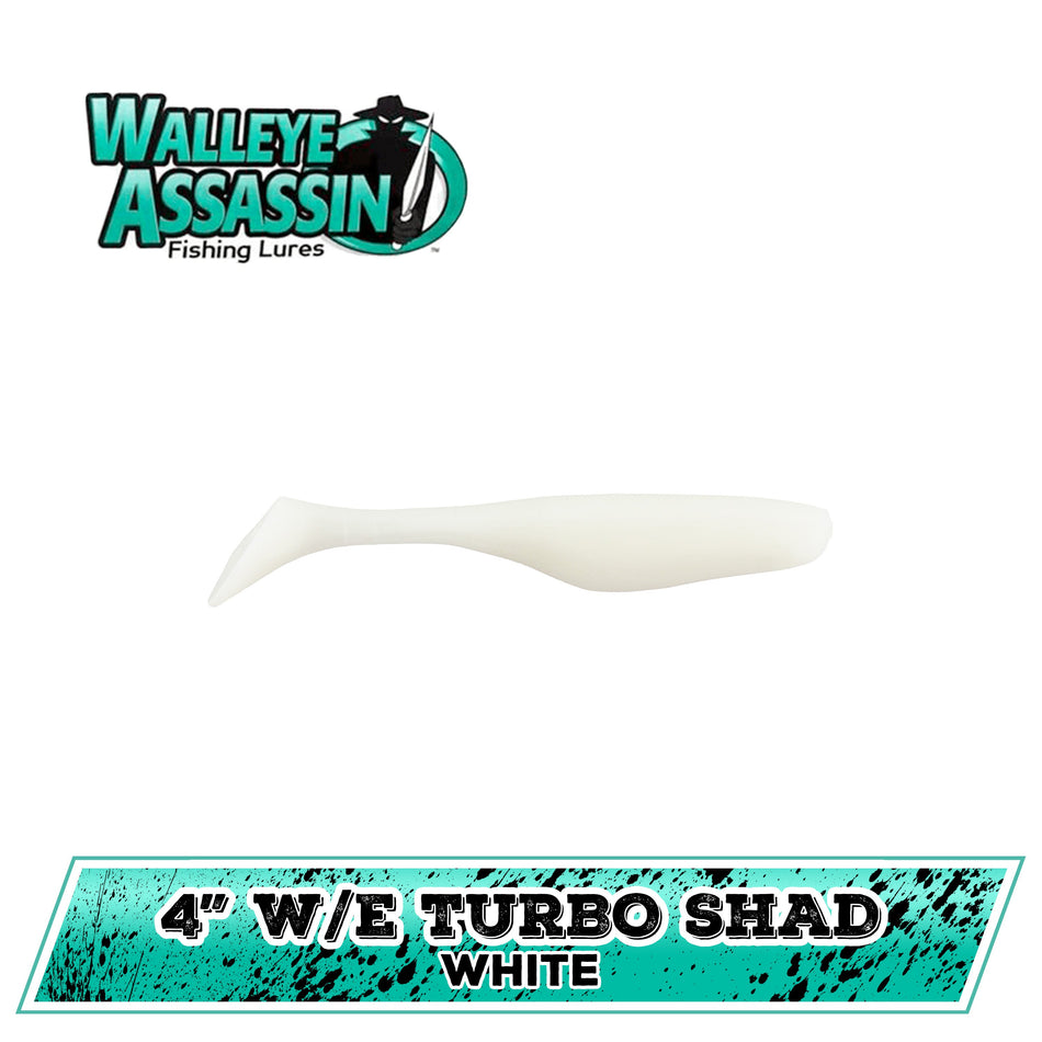 Bass Assassin Walleye Assassin Turbo Shad 4"