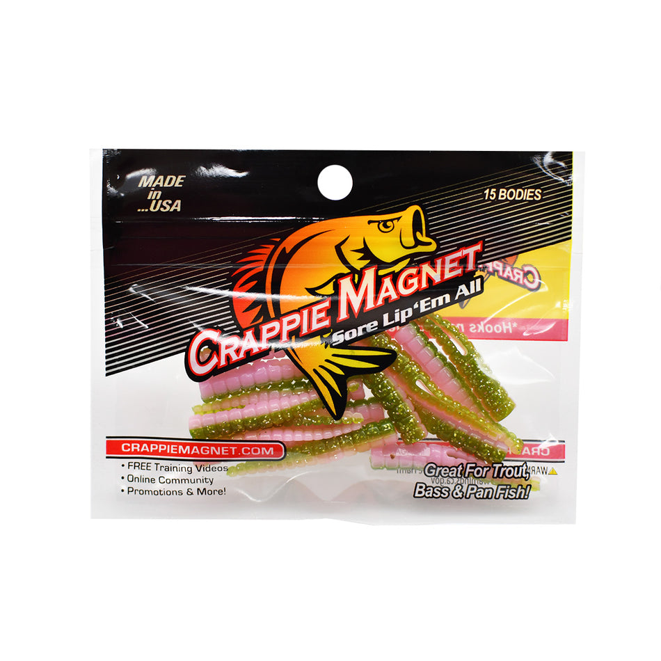 Leland's Lures Crappie Magnet 15-Piece Body Pack