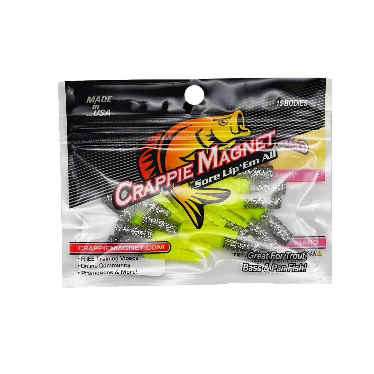 Leland's Lures Crappie Magnet 15-Piece Body Pack