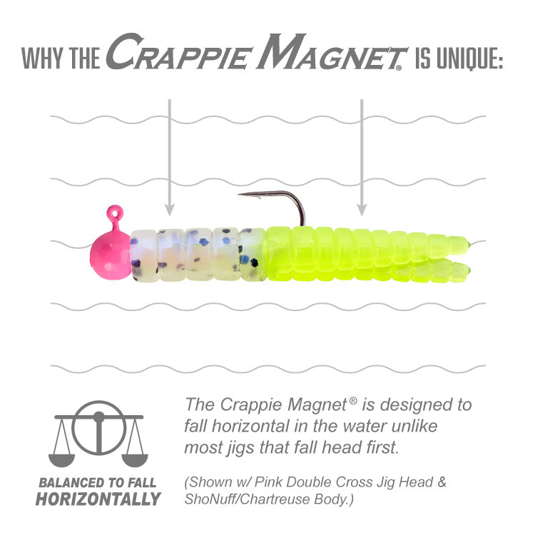 Leland's Lures Crappie Magnet 15-Piece Body Pack