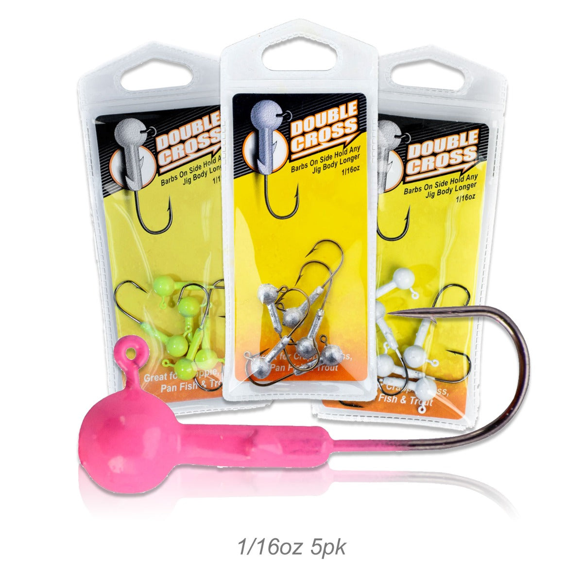 Leland's Lures Double Cross Jig Head 5-Pack