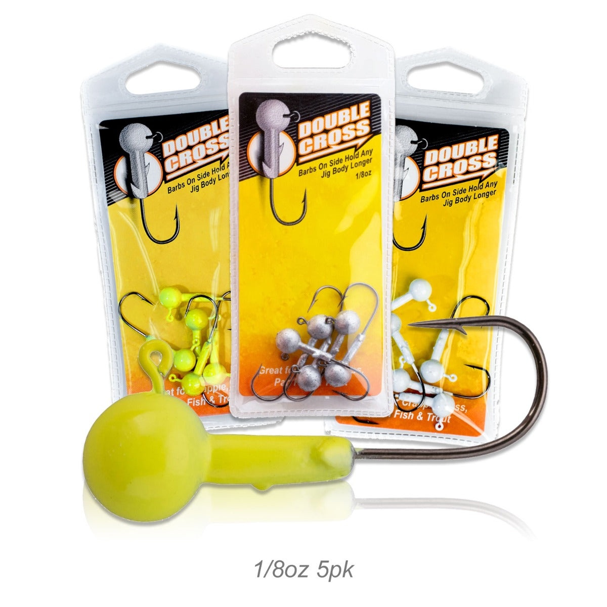 Leland's Lures Double Cross Jig Head 5-Pack