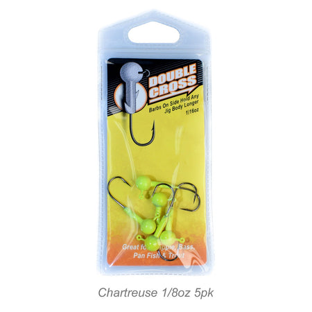 Leland's Lures Double Cross Jig Head 5-Pack