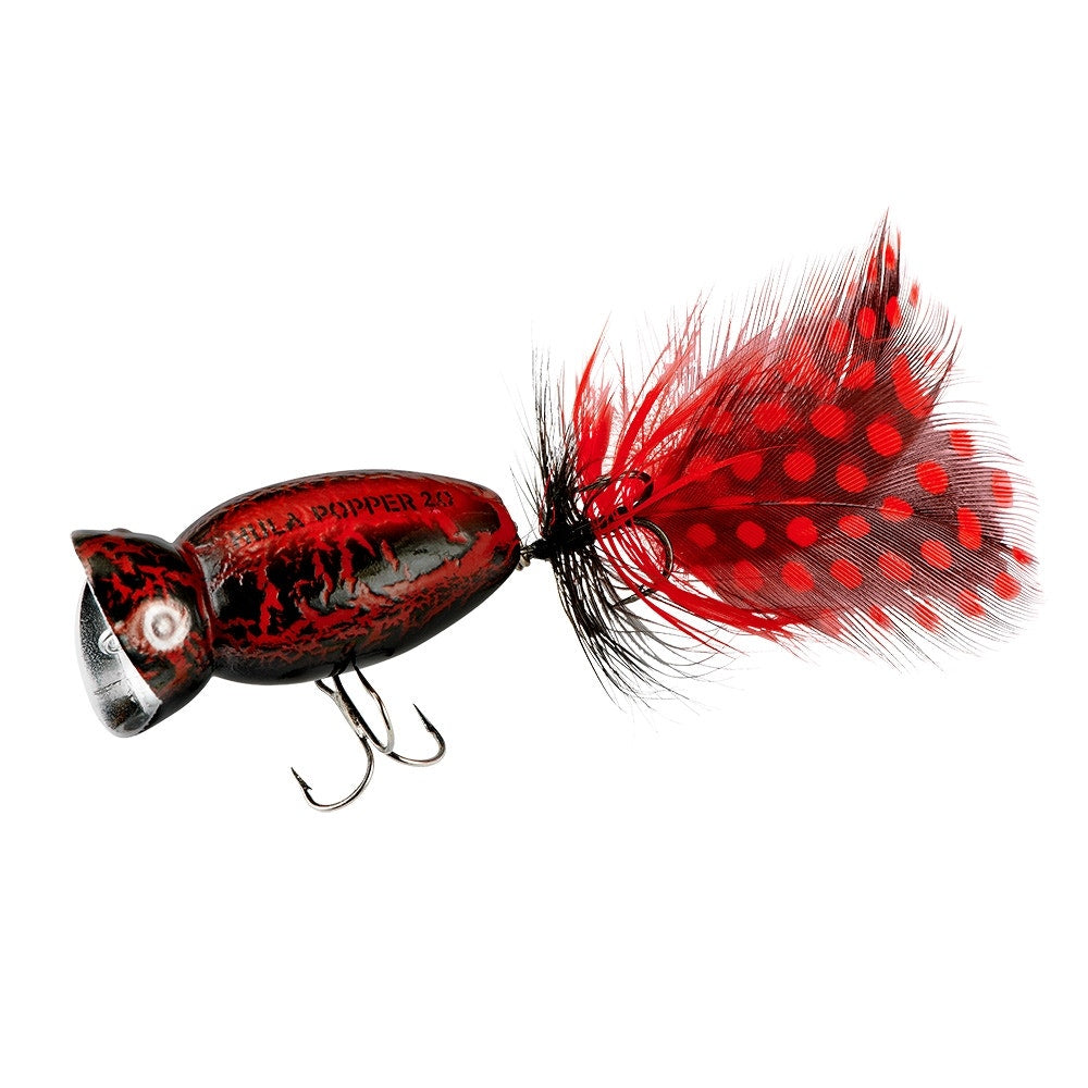 Arbogast Hula Popper 2.0 - Black Death