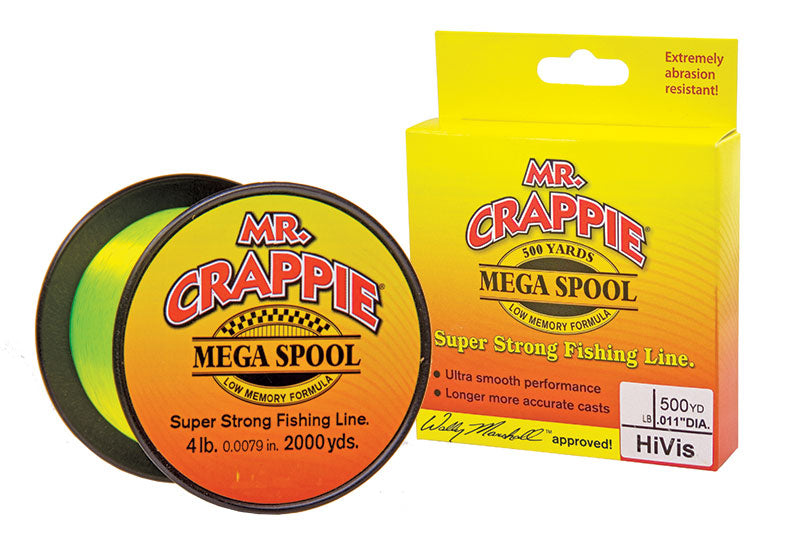 Mr. Crappie Monofilament Fishing Line - Hi-Vis